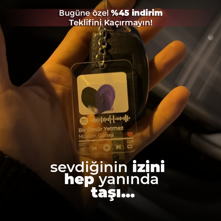 Parmak İzi Anahtarlık Seti (QR Kodlu)