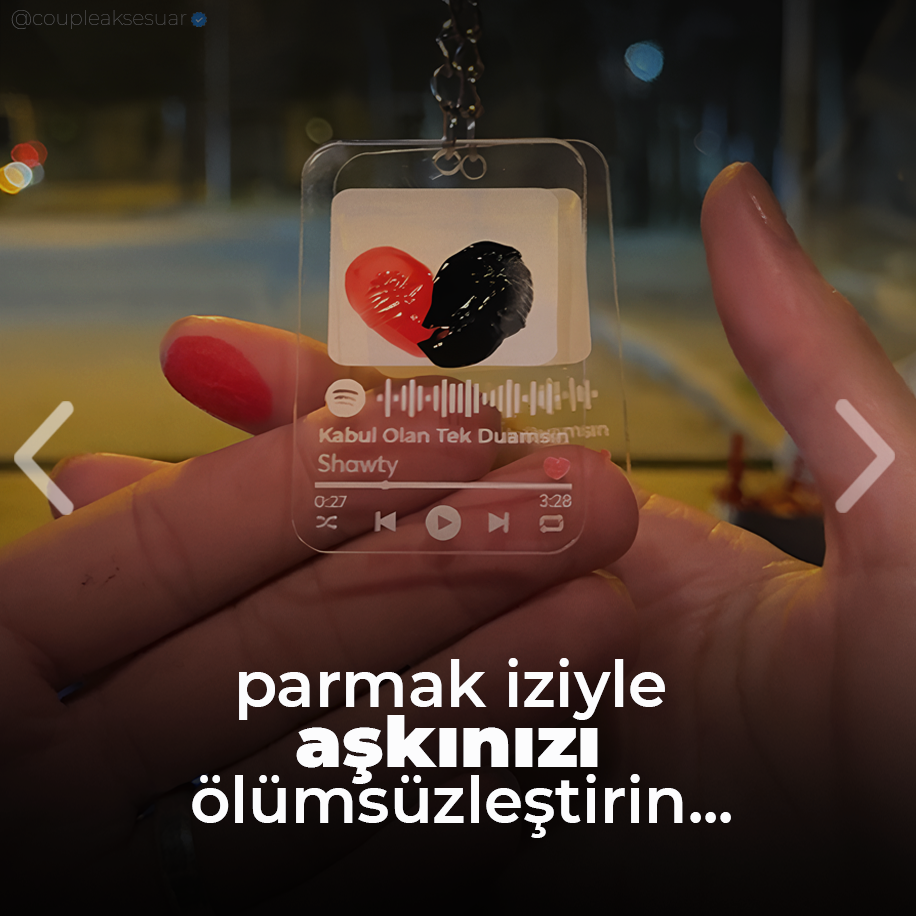 Parmak İzi Anahtarlık Seti (QR Kodlu)