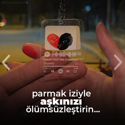 Parmak İzi Anahtarlık Seti (QR Kodlu)