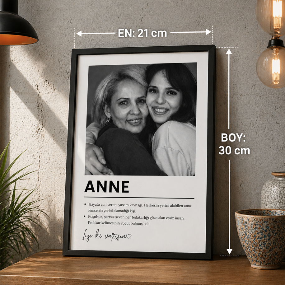 Sözlük Tanımlı Poster Tablosu (annelere özel)