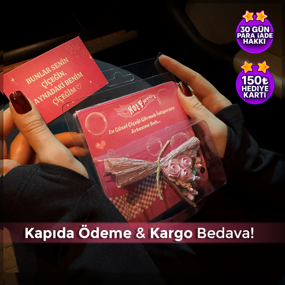 Aynalı Çiçek Buketi