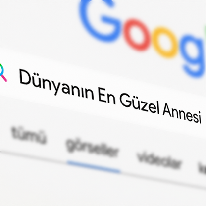 Aynalı Google Poster Tablosu