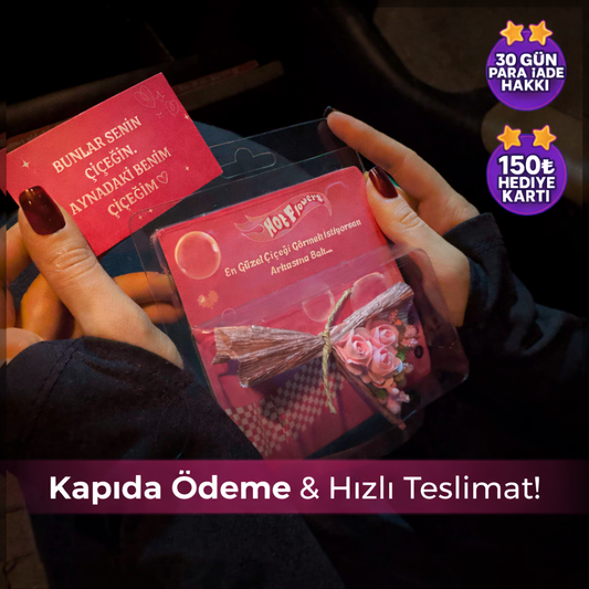 Aynalı Çiçek Buketi