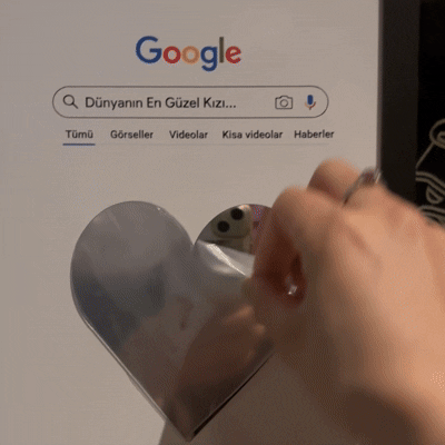 Aynalı Google Poster Tablosu
