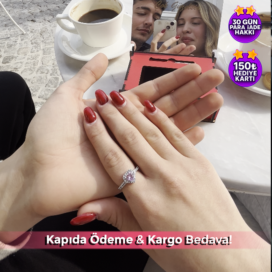 Süpriz Kutu (kalpli model yüzük)