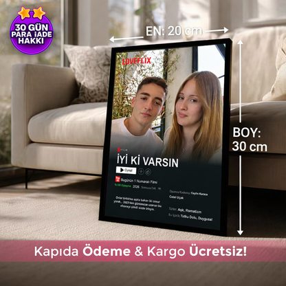 NetFlix Poster Tablosu (30x20cm)