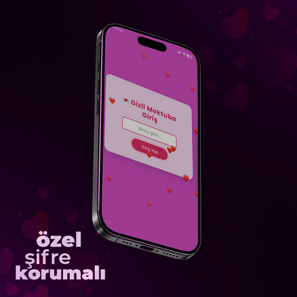 Sevgiliye Özel Web Site (kişiselleştirilebilir)