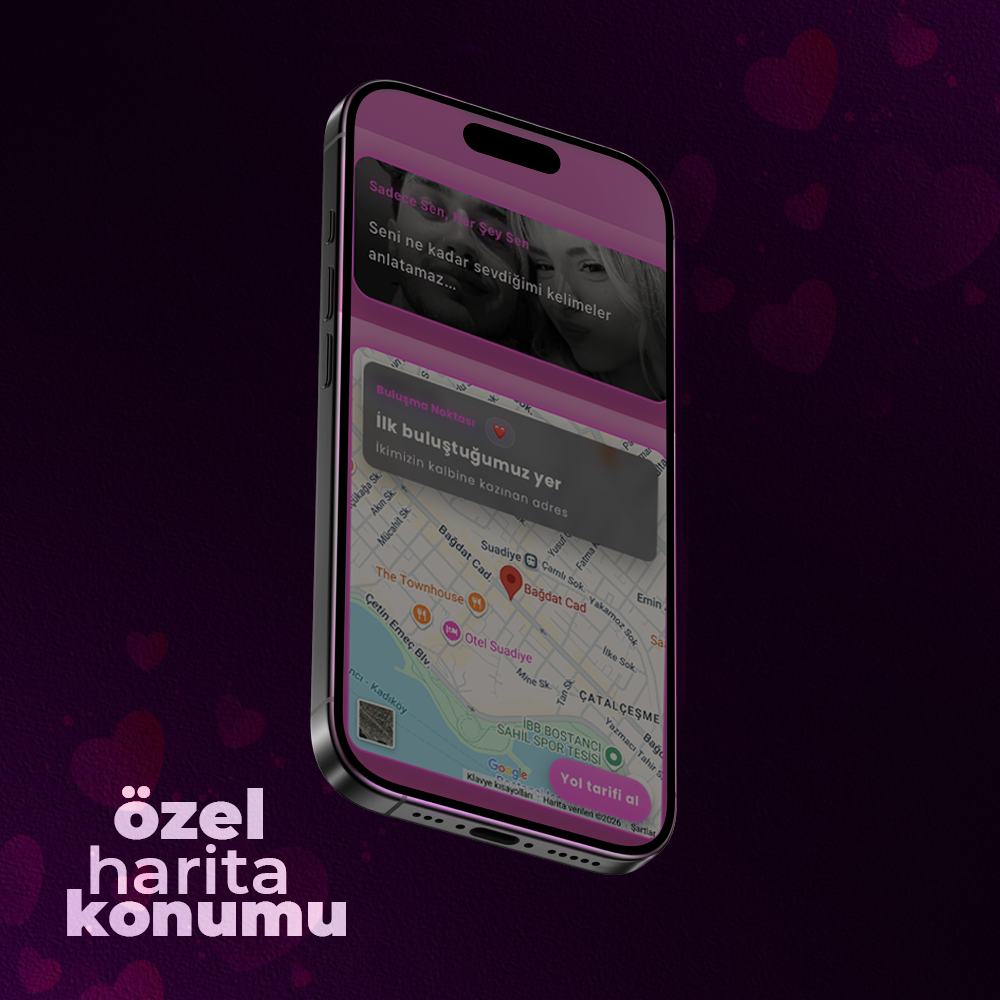 Sevgiliye Özel Web Site (kişiselleştirilebilir)