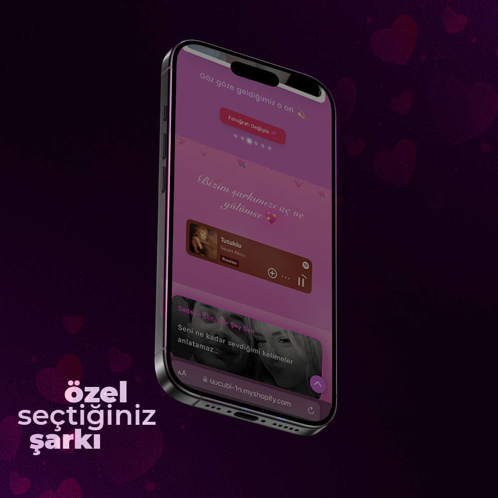 Sevgiliye Özel Web Site (kişiselleştirilebilir)