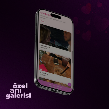 Sevgiliye Özel Web Site (kişiselleştirilebilir)