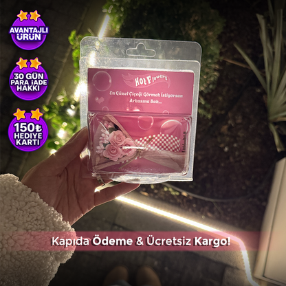 Aynalı Çiçek Buketi