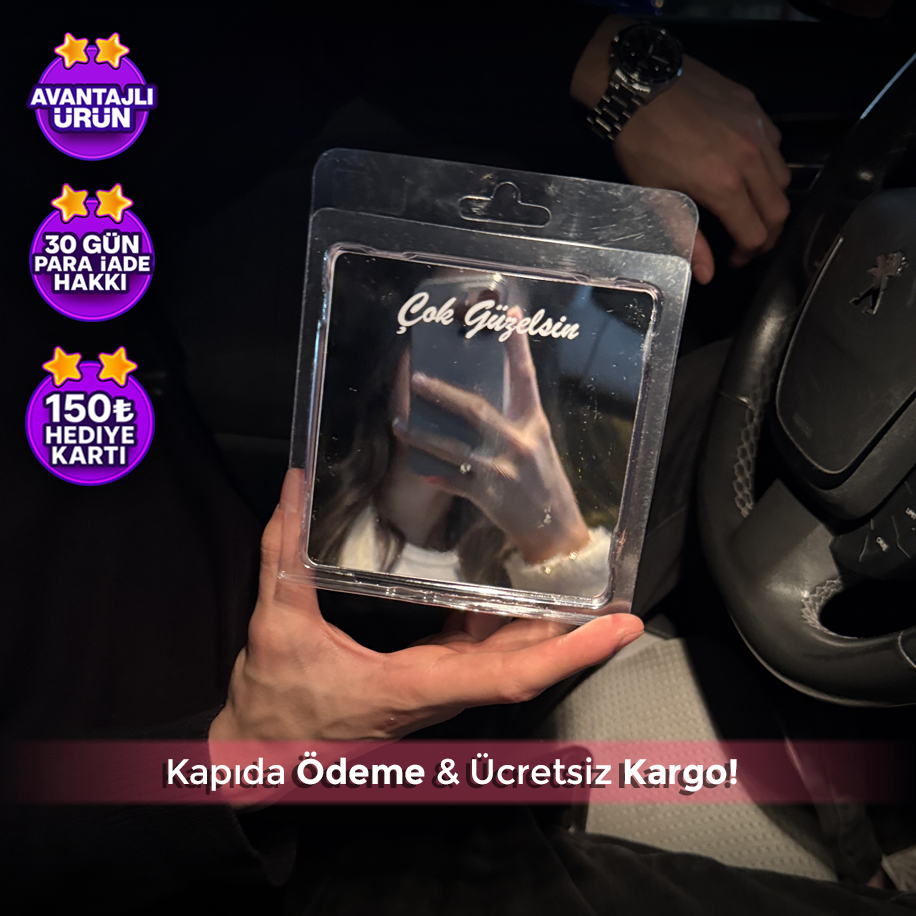 Aynalı Çiçek Buketi