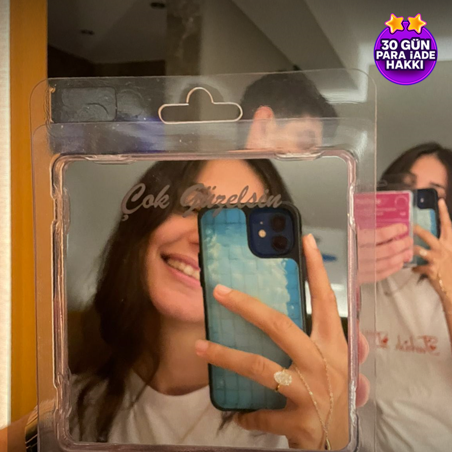 Aynalı Çiçek Buketi