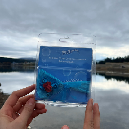 Aynalı Çiçek Buketi